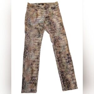Marc Cain Multicolor Snake Print Skinny Jeans Pants Sz 8